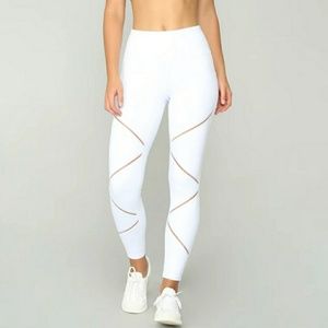 White athletic Leggings